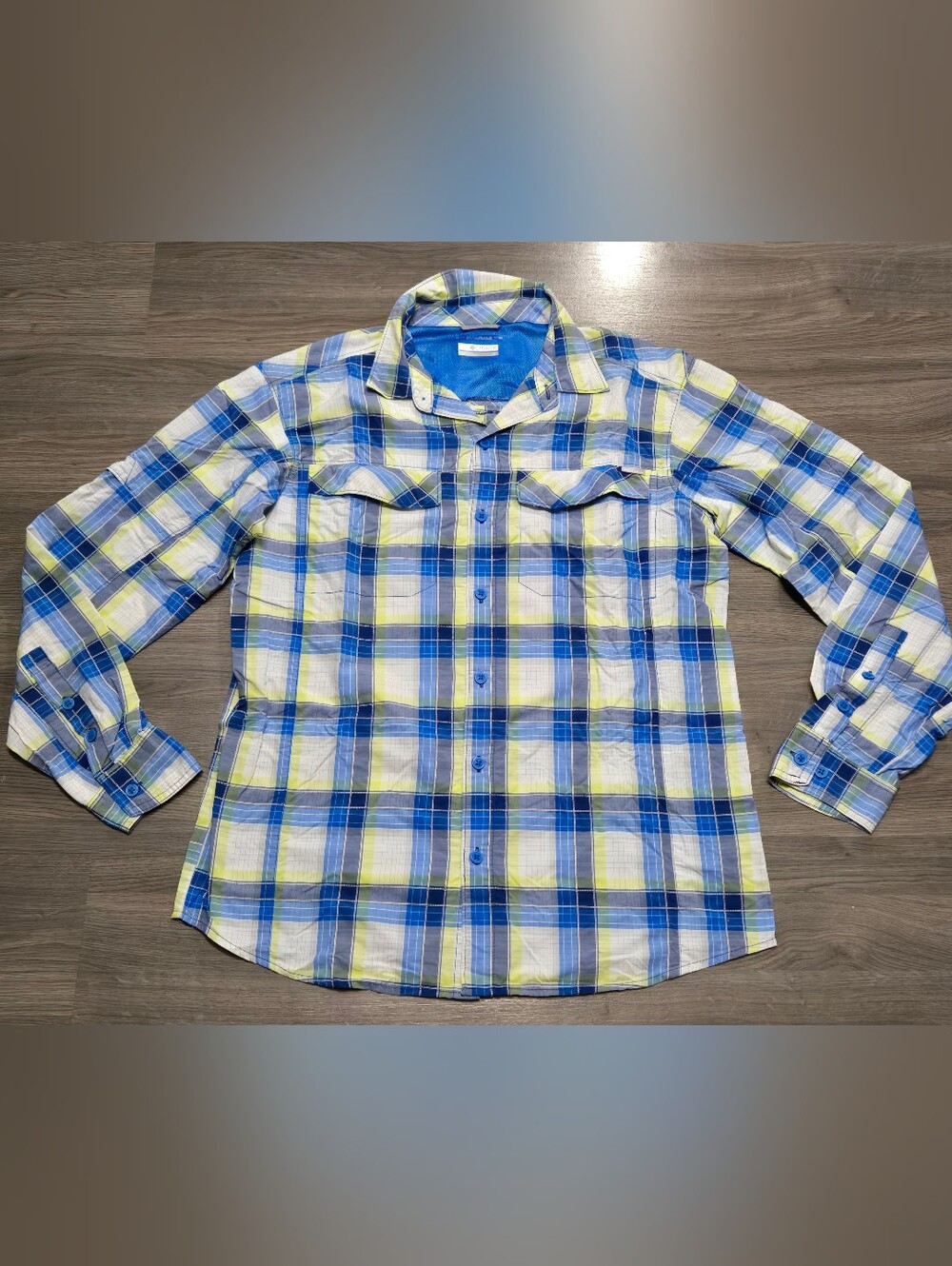 Columbia Mens Casual Button Down Long Sleeved Shirt Mens Size Large